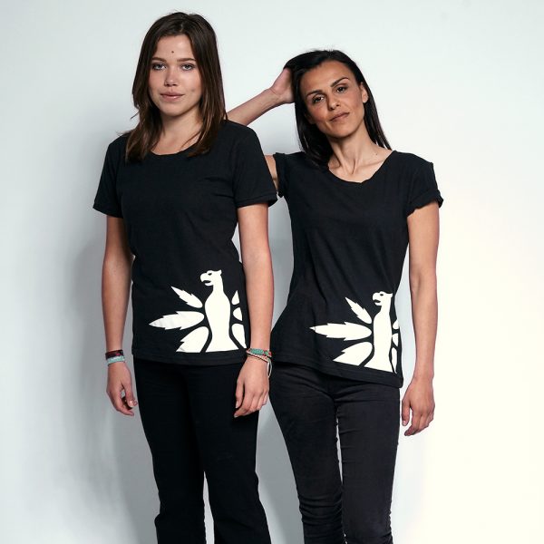 Premium Hanf-Adler T-Shirt Damen – Bild 4