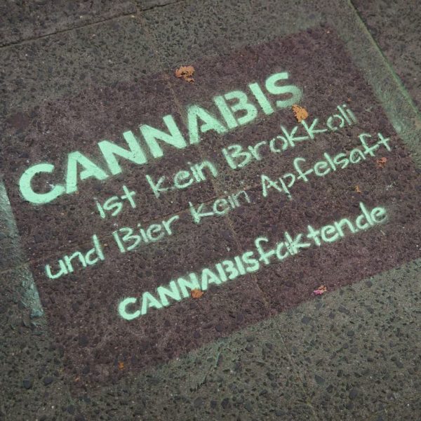 Stencil-Schablone cannabisfakten.de