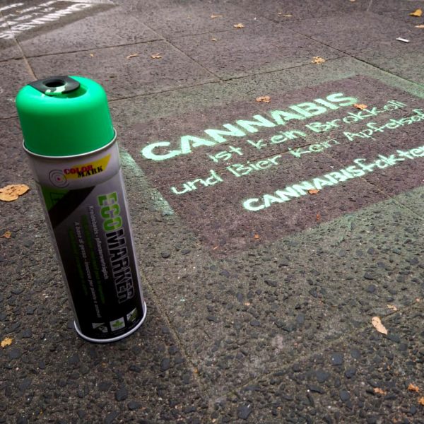 Kreidespray fluo green – Bild 2