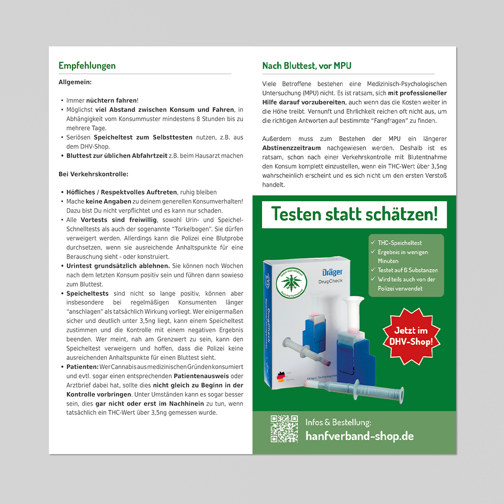25 Flyer "Cannabis und Führerschein" – Bild 2